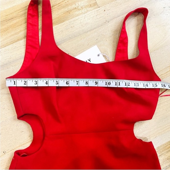 LIKELY Revolve red midi flare dress NWT - Picture 6 of 8